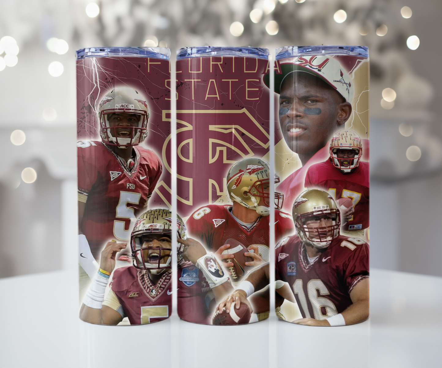 football 30 oz tumbler