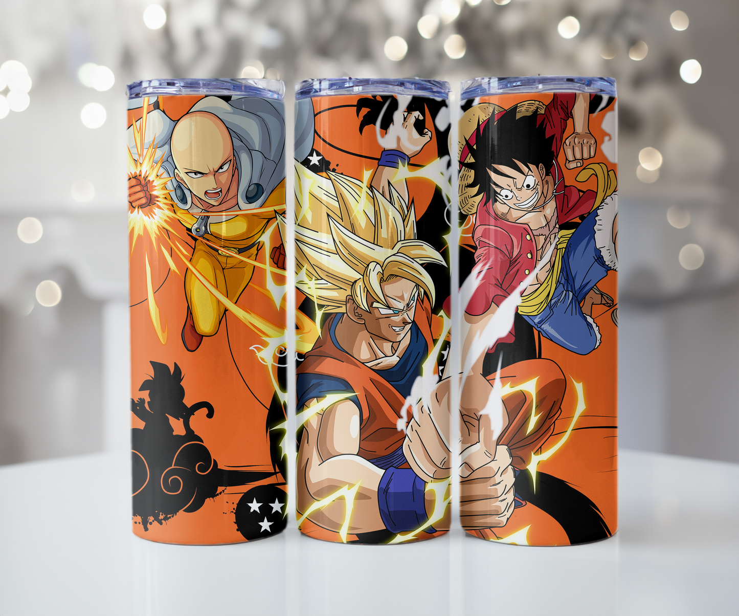 One punch, DBZ, One piece 20oz Tumbler