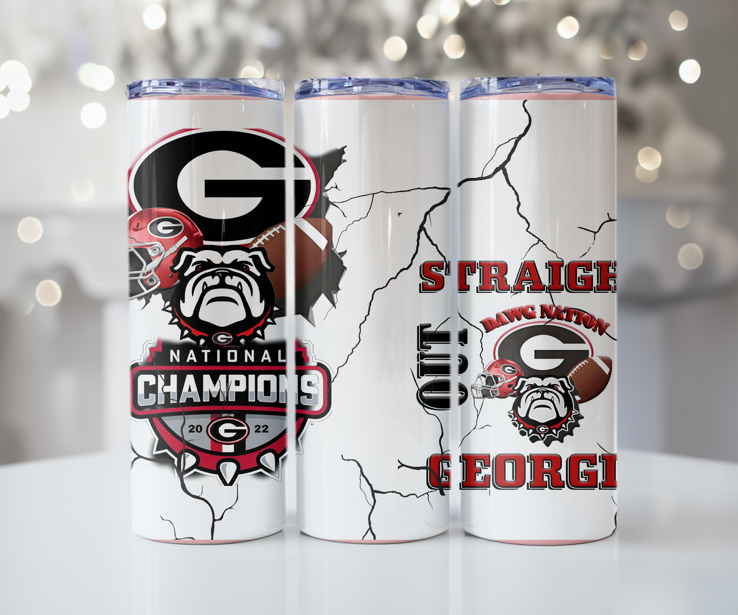 Georgia football tumbler