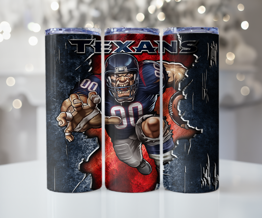 Texans football 20oz tumbler